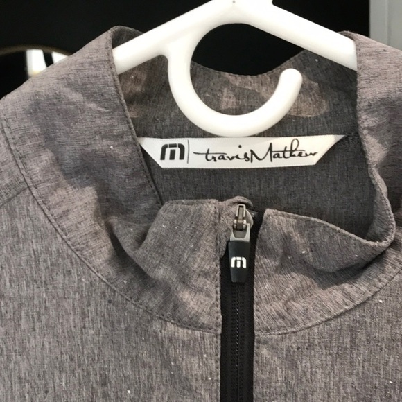 Travis Mathew Heather Gray Quarter-Zip Long Sleeve Torrey Pines Golf Pullover - Picture 2 of 6